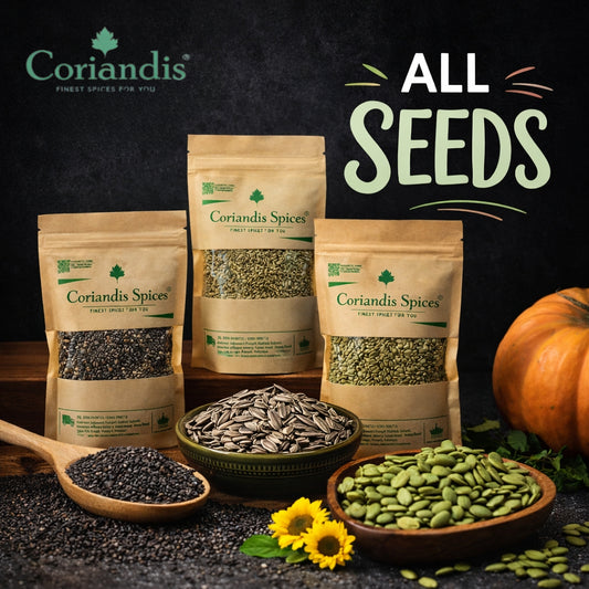 Coriandis Healthy Seeds Bundle - 5 Items Include